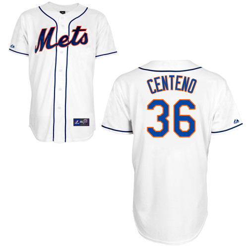 Juan Centeno #36 mlb Jersey-New York Mets Women's Authentic Alternate 2 White Cool Base Baseball Jersey